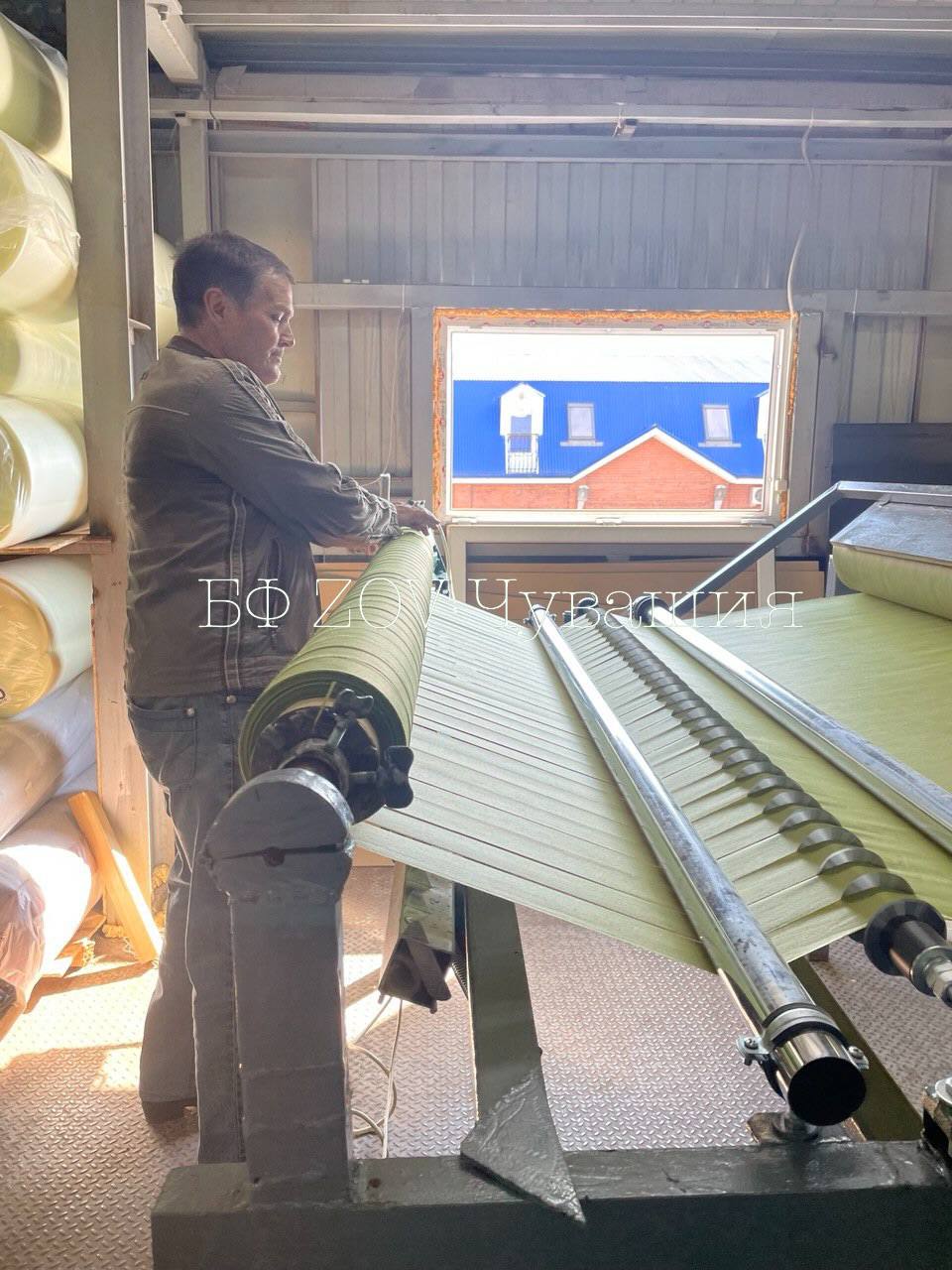 Автоматический станок для нарезки спанбонда: